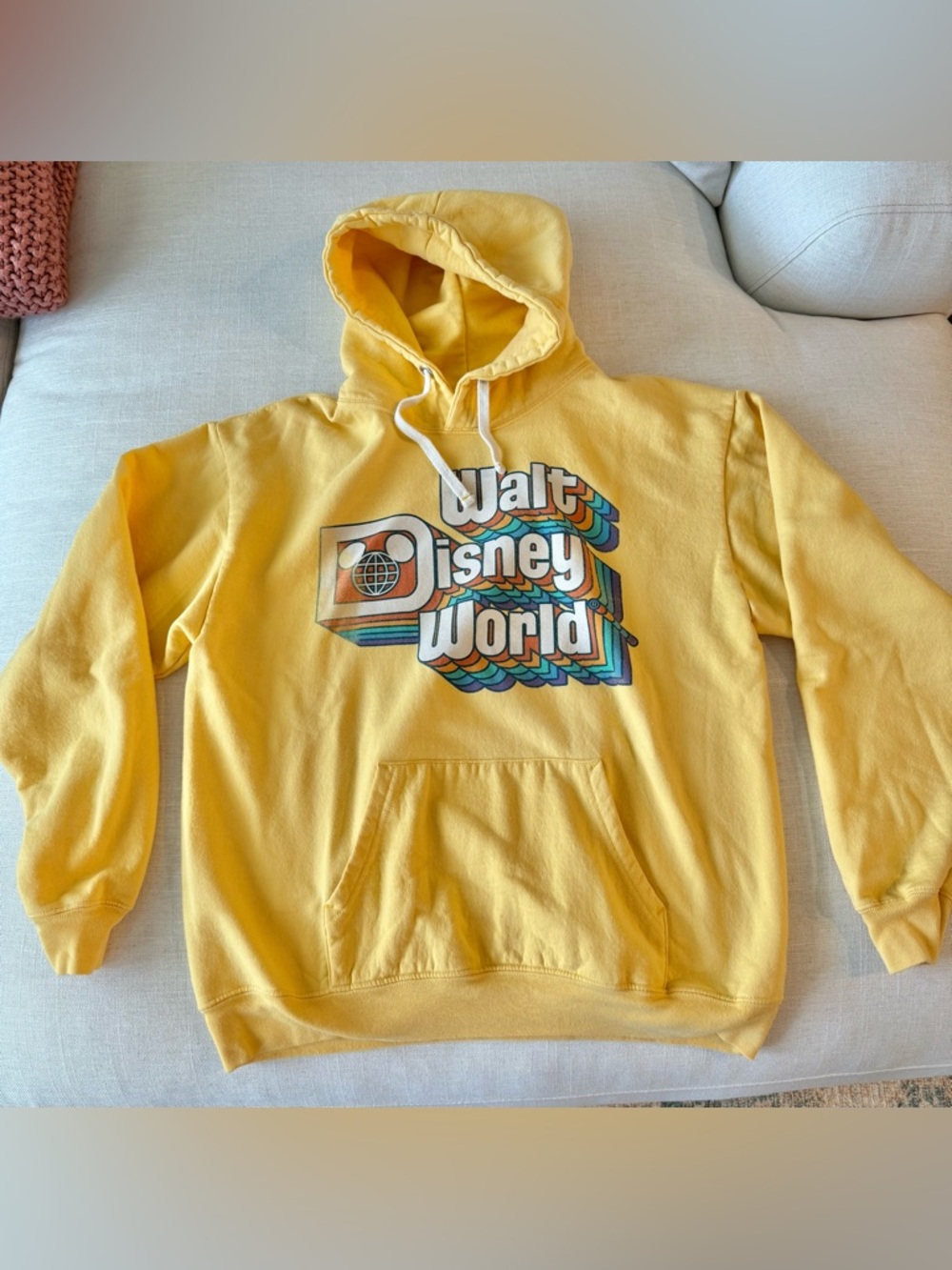 Disney Yellow Retro Logo Hoodie